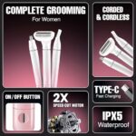 VGR V-611 3-in-1 Lady Shaver and Grooming Kit - Image 5