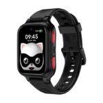LAGENIO K9 AI 4G Kids Smart Watch in Midnight Black with Cartoon Raccoon Mask Wallpaper