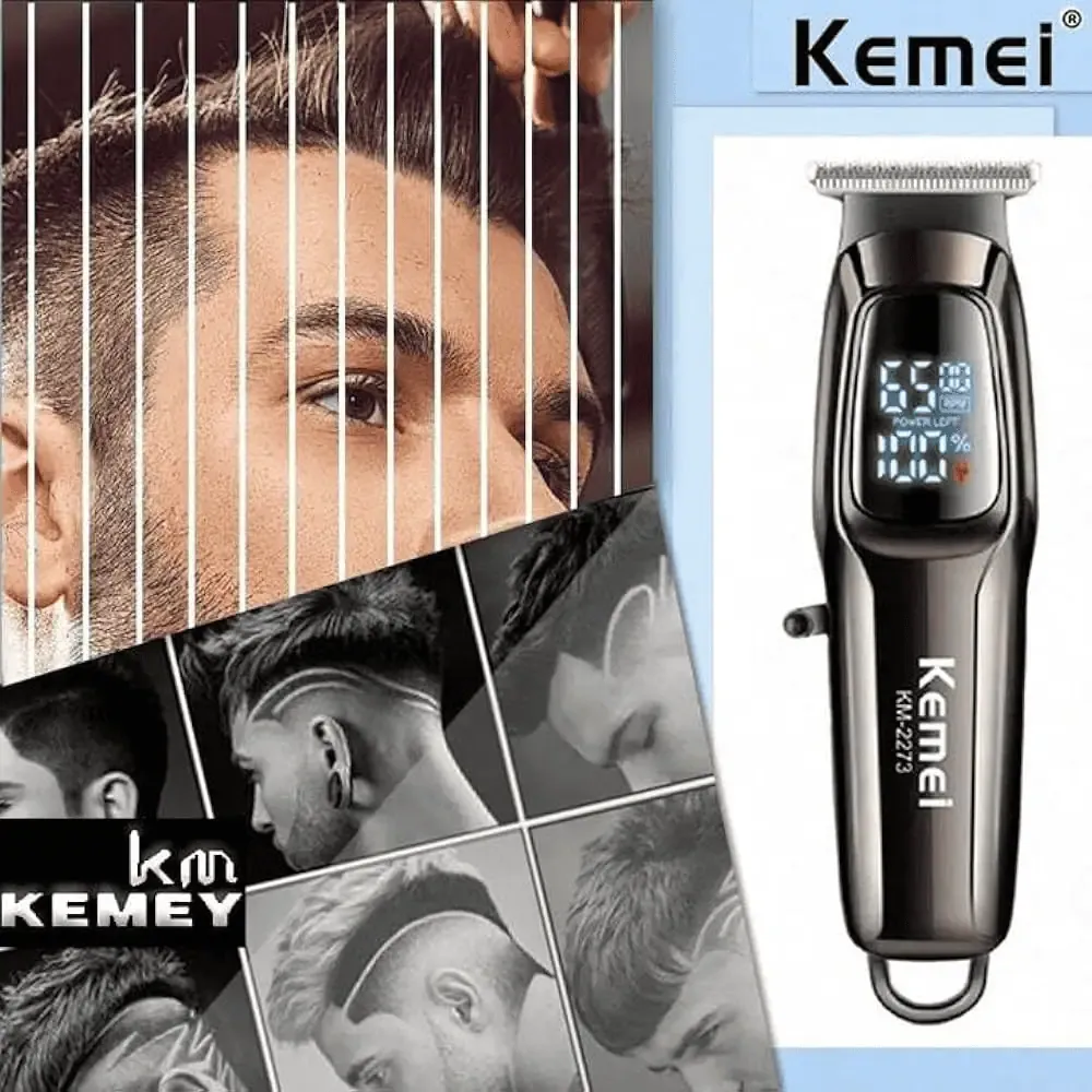 Kemei KM-2273 Professional Hair Clipper | Rechargeable Cordless Trimmer