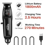 Kemei KM-2273 Professional Hair Clipper | Rechargeable Cordless Trimmer