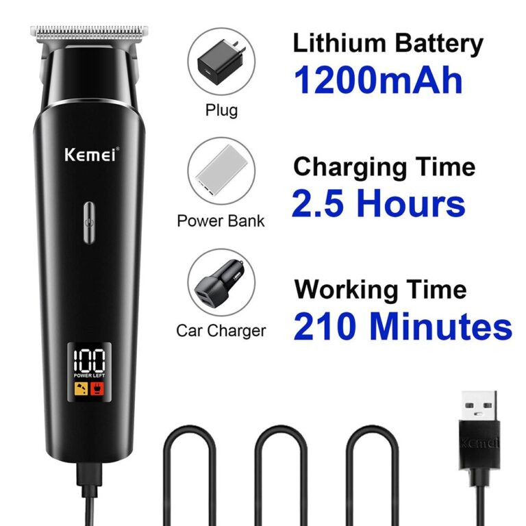 Kemei KM-1113 Professional Zero-Gap T-Blade Trimmer