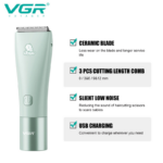 VGR V-153 silent cordless hair clipper for babies and children